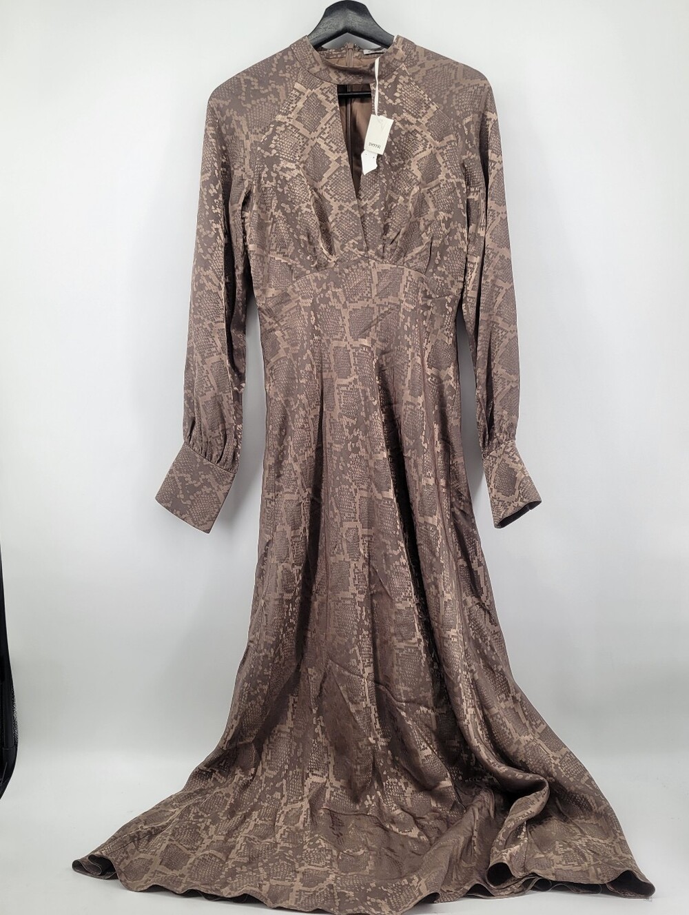 Simkhai TAWNEY MIDI DRESS WITH TIES Python Print  Size 2 - Picture 5 of 10